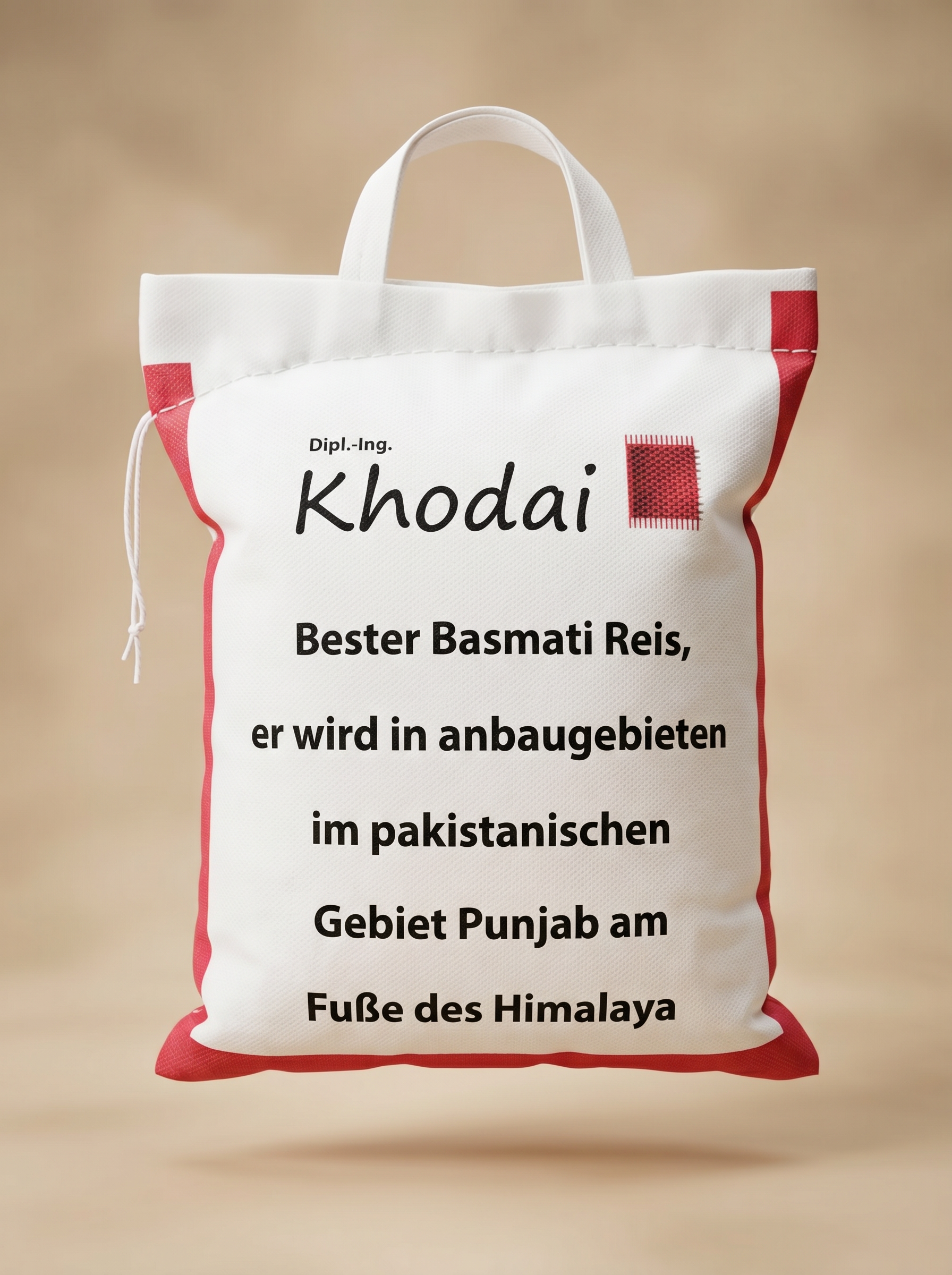 2-kg-Sack Khodai Basmati-Reis aus dem pakistanischen Punjab – erhältlich bei Khodai in Graz